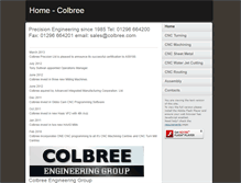 Tablet Screenshot of colbreegroup.com